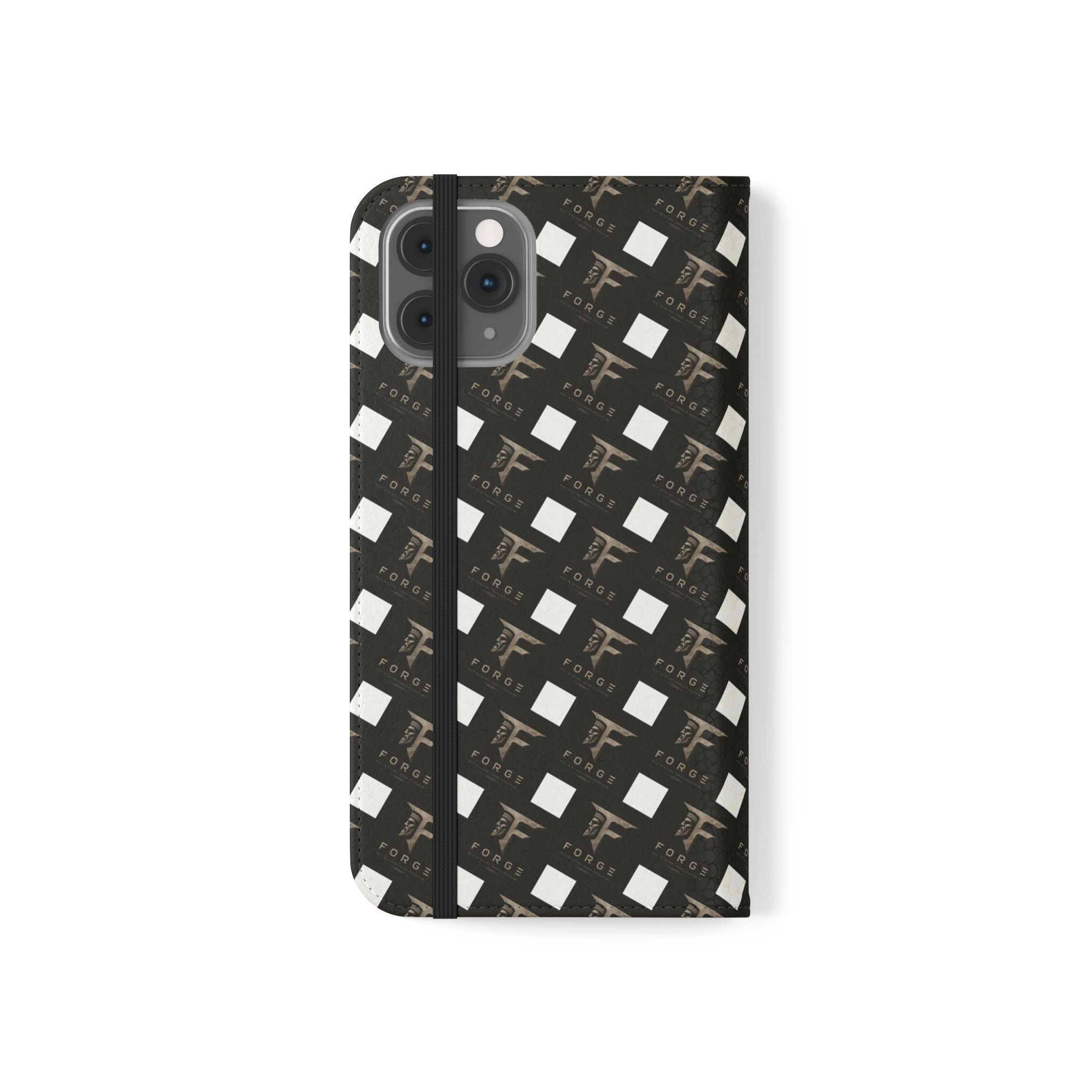 Forge Gladiator Flip Phone Case — Leather Wallet Folio with Card Slots