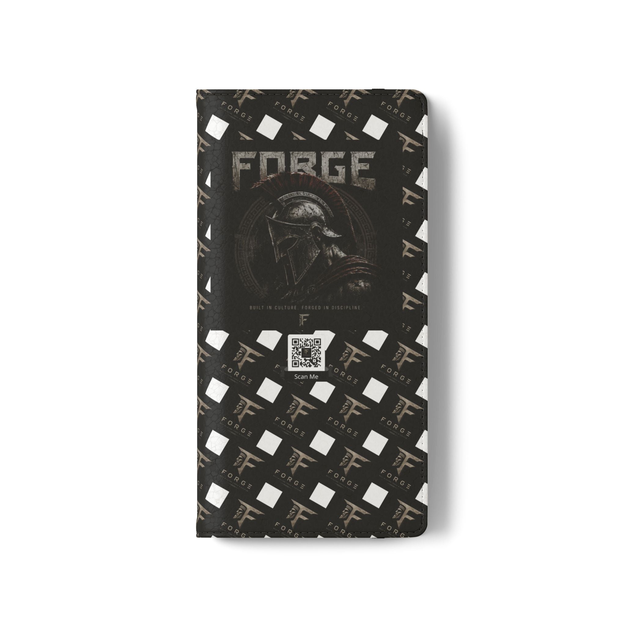 Forge Gladiator Flip Phone Case — Leather Wallet Folio with Card Slots