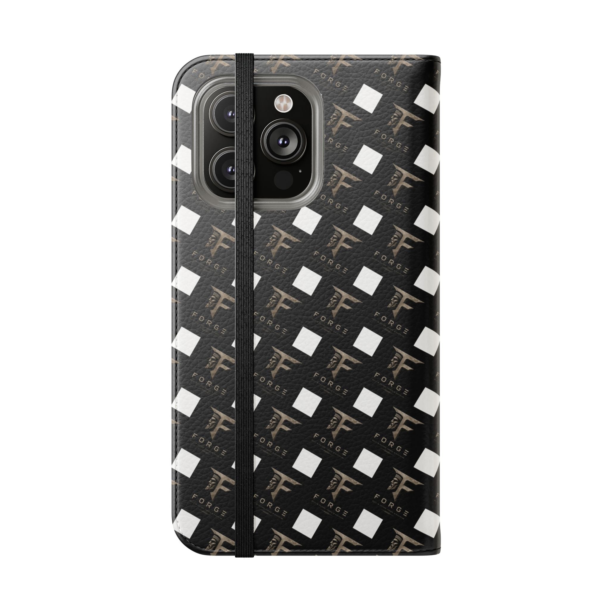 Forge Gladiator Flip Phone Case — Leather Wallet Folio with Card Slots