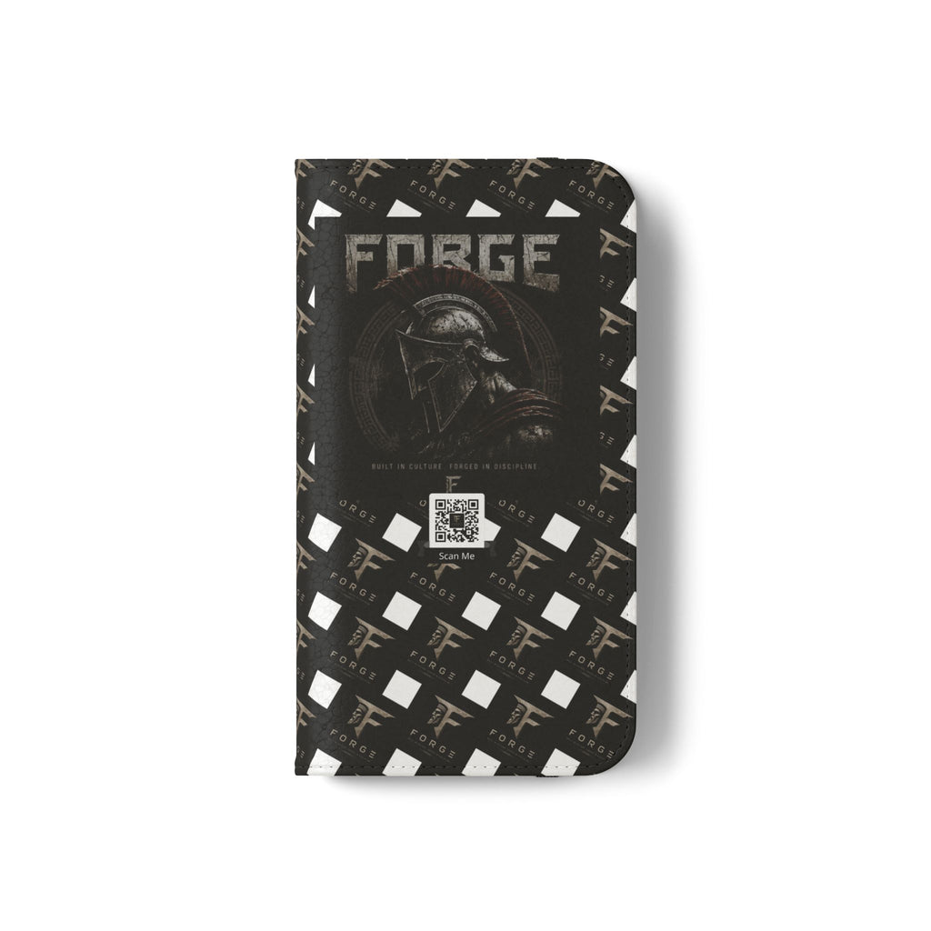 Forge Gladiator Flip Phone Case — Leather Wallet Folio with Card Slots