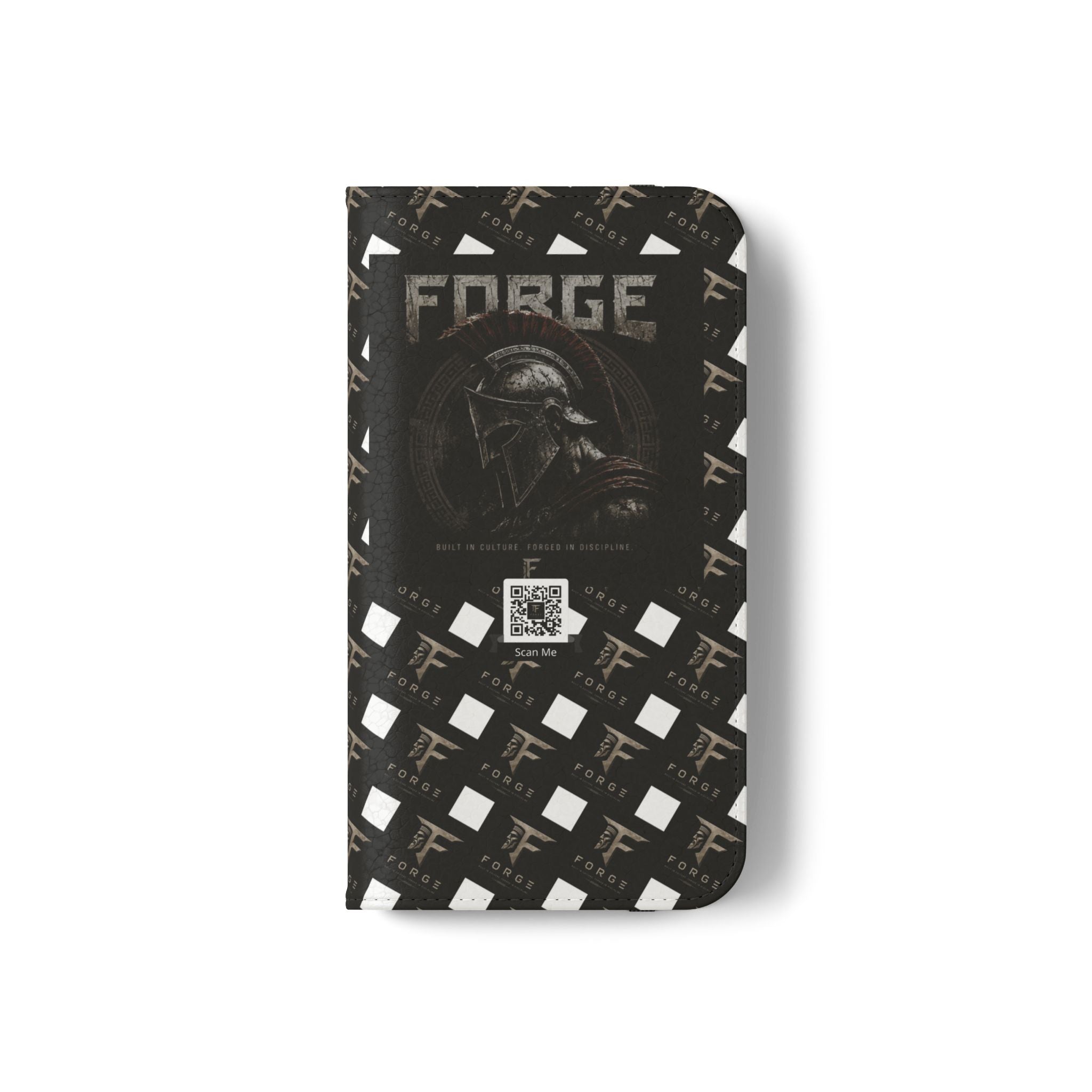 Forge Gladiator Flip Phone Case — Leather Wallet Folio with Card Slots