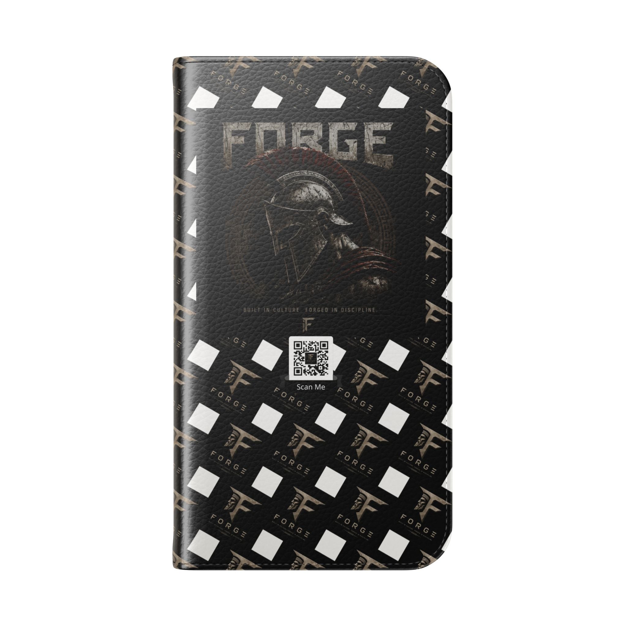 Forge Gladiator Flip Phone Case — Leather Wallet Folio with Card Slots