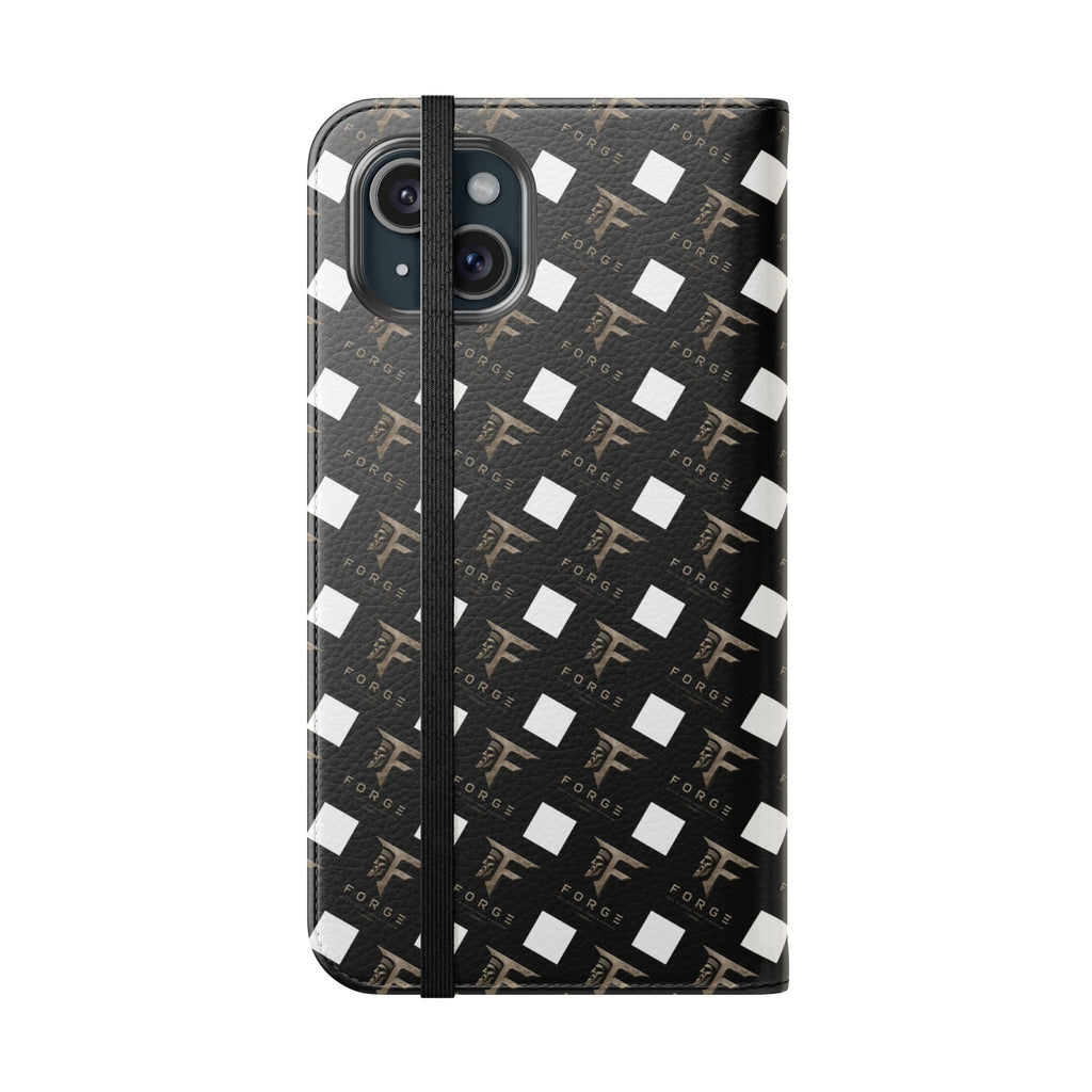 Forge Gladiator Flip Phone Case — Leather Wallet Folio with Card Slots
