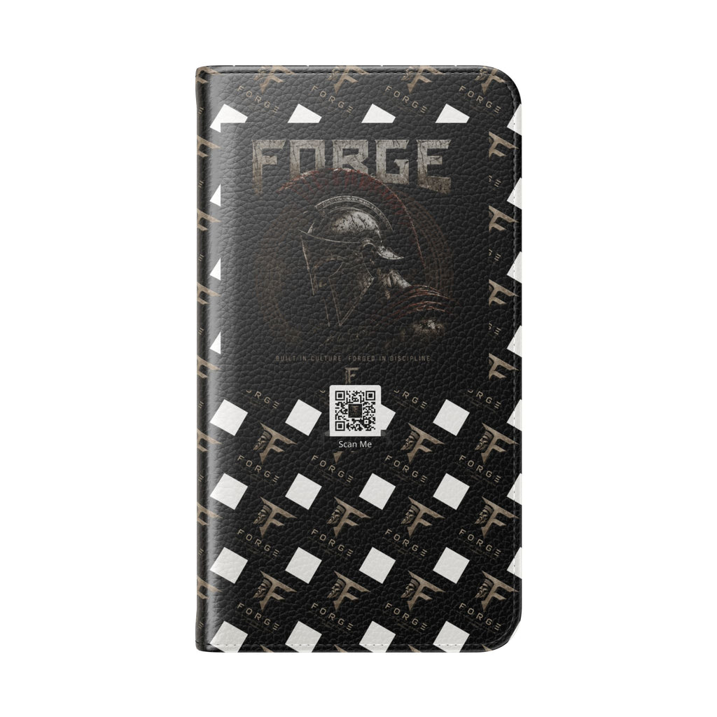 Forge Gladiator Flip Phone Case — Leather Wallet Folio with Card Slots