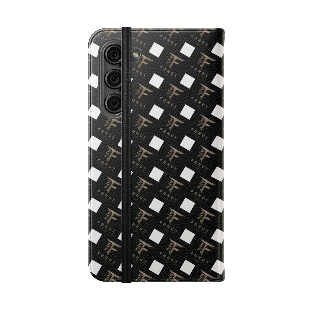 Forge Gladiator Flip Phone Case — Leather Wallet Folio with Card Slots