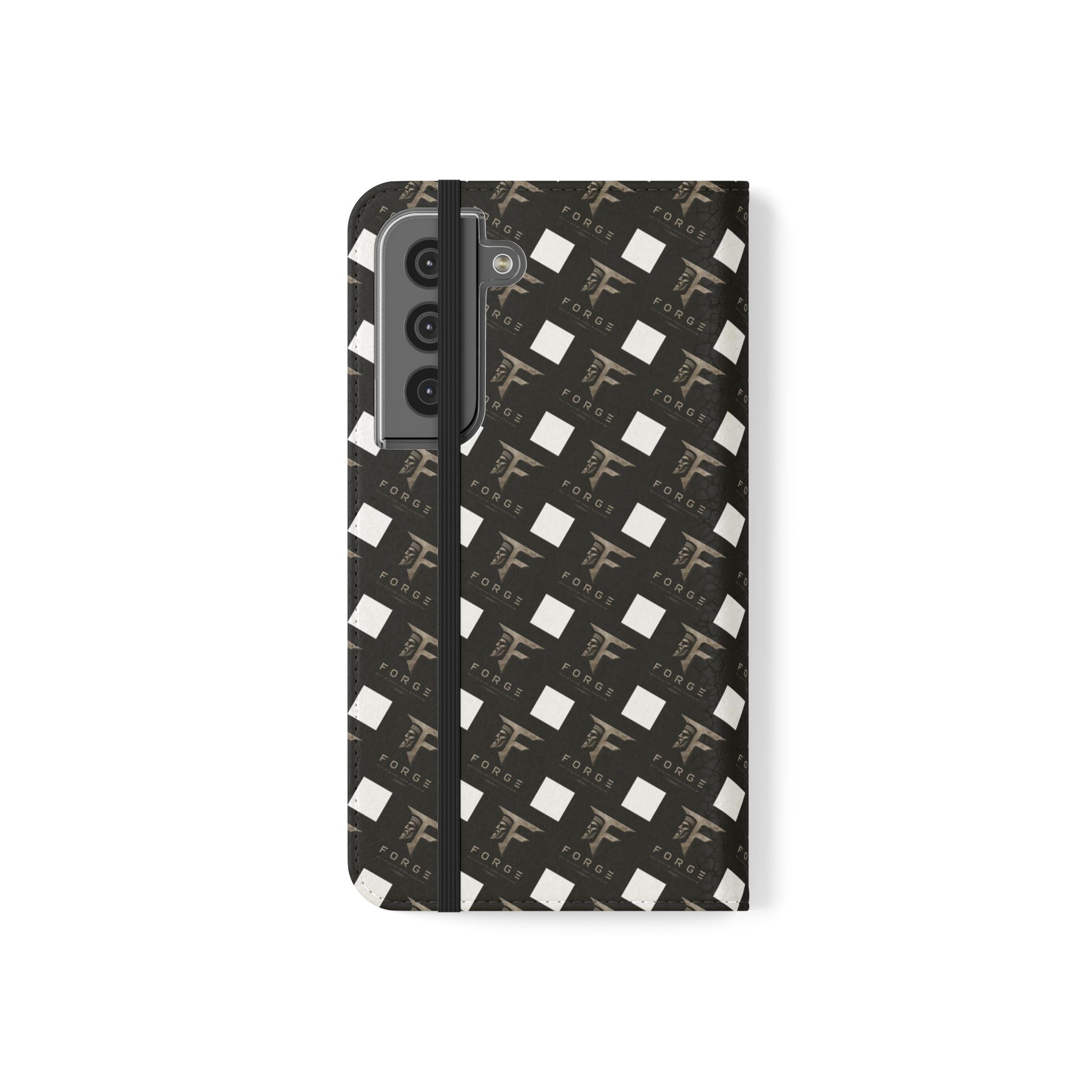 Forge Gladiator Flip Phone Case — Leather Wallet Folio with Card Slots