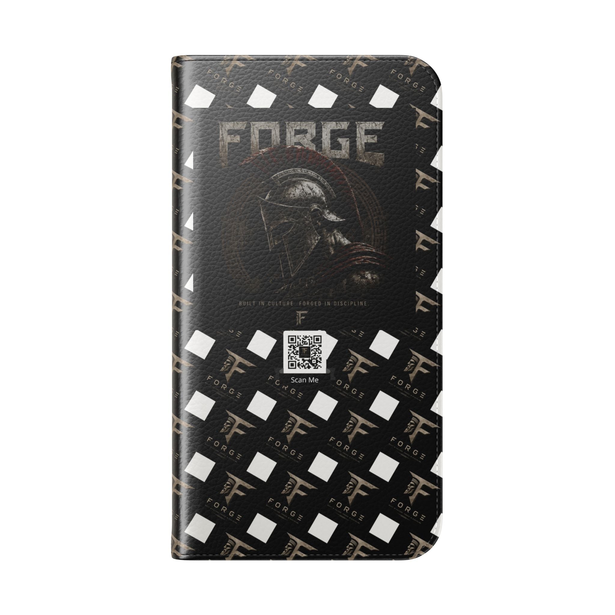 Forge Gladiator Flip Phone Case — Leather Wallet Folio with Card Slots