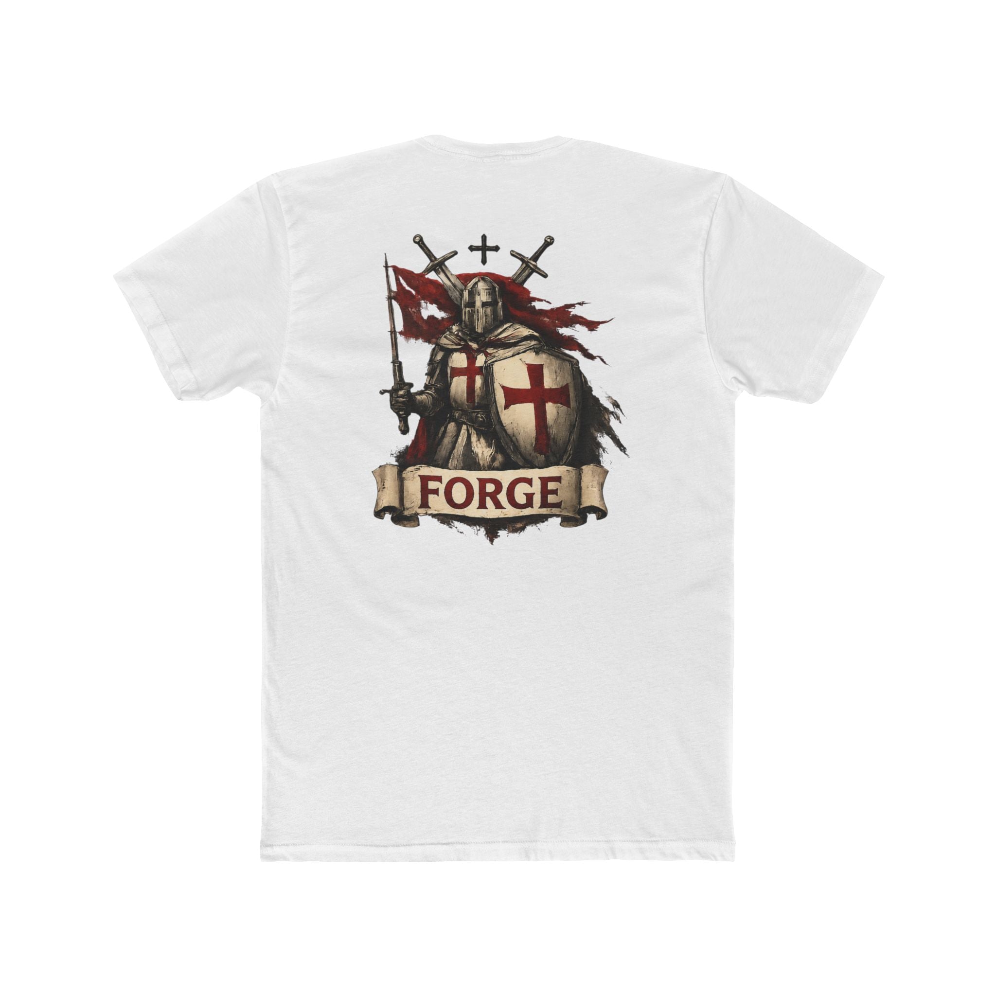 Crusaders Forge T-Shirt — Medieval Fantasy Graphic Tee