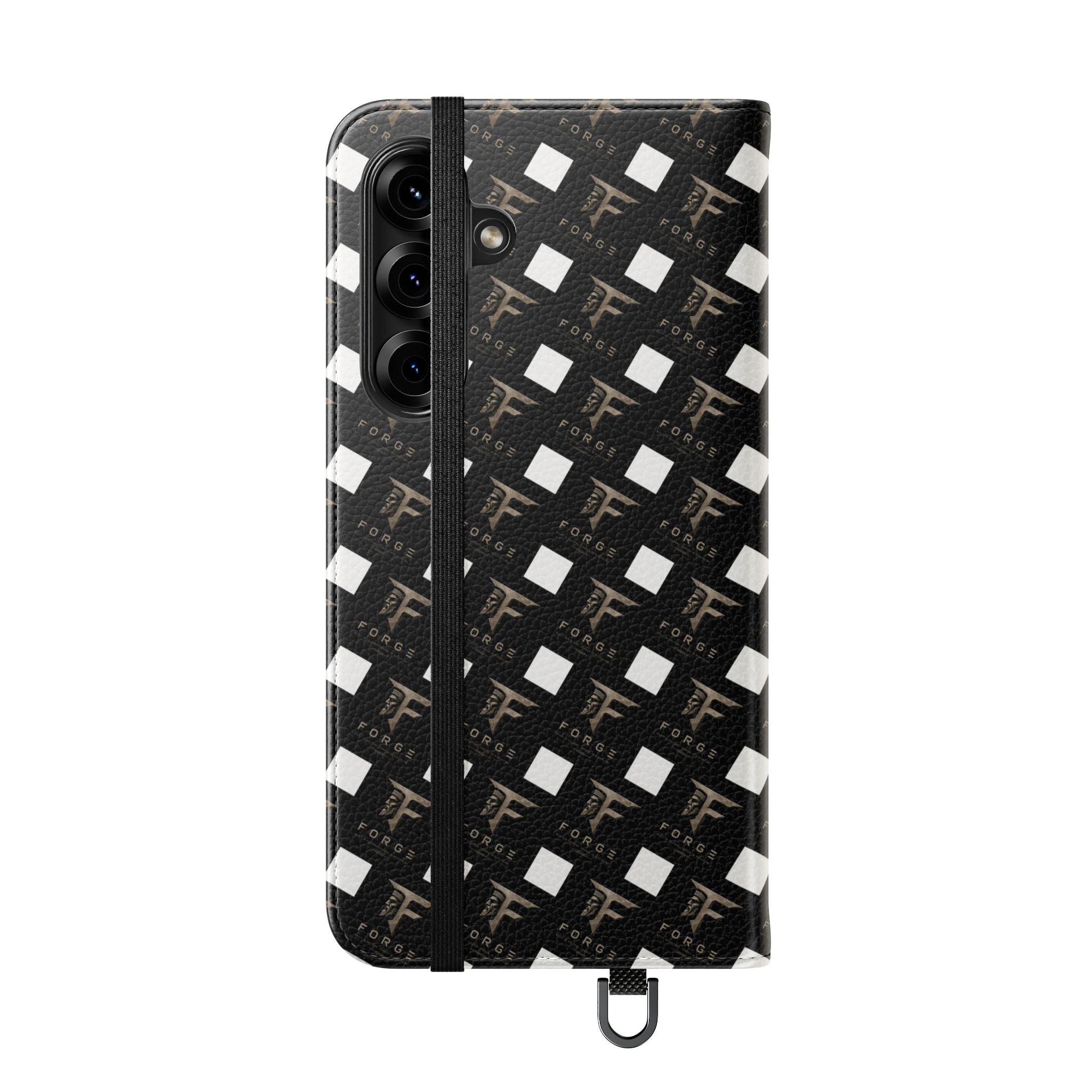 Forge Gladiator Flip Phone Case — Leather Wallet Folio with Card Slots