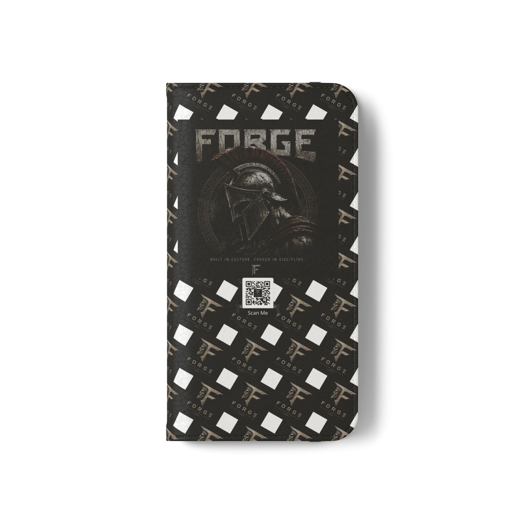 Forge Gladiator Flip Phone Case — Leather Wallet Folio with Card Slots